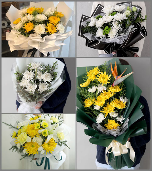 江苏泰州泰兴市姚王镇封垈村白事花束代送